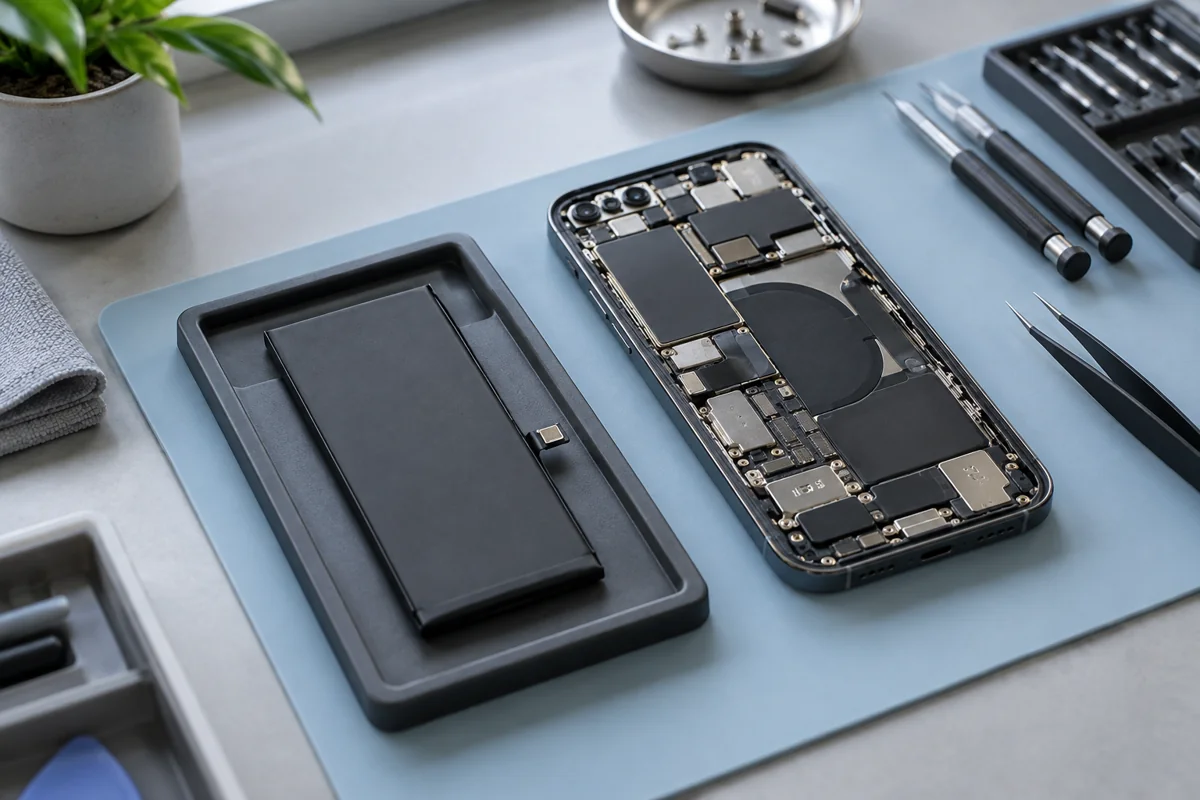 Illustration af Premium+ batteri til iPhone