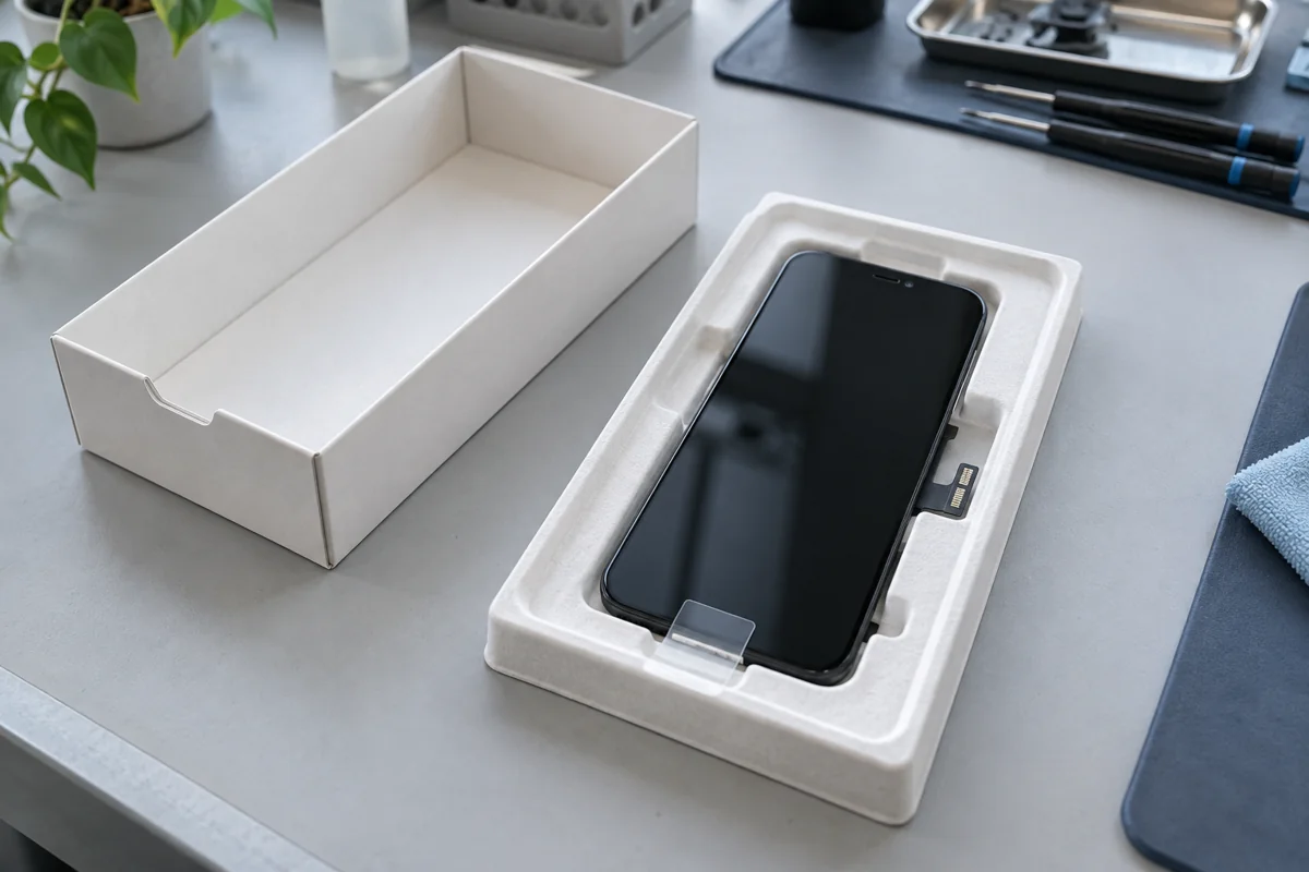 Illustration af Service Pack skærm til iPhone